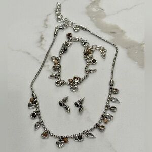 Brighton “Tiddlywinks” Retired Necklace, Bracelet & Earring Set